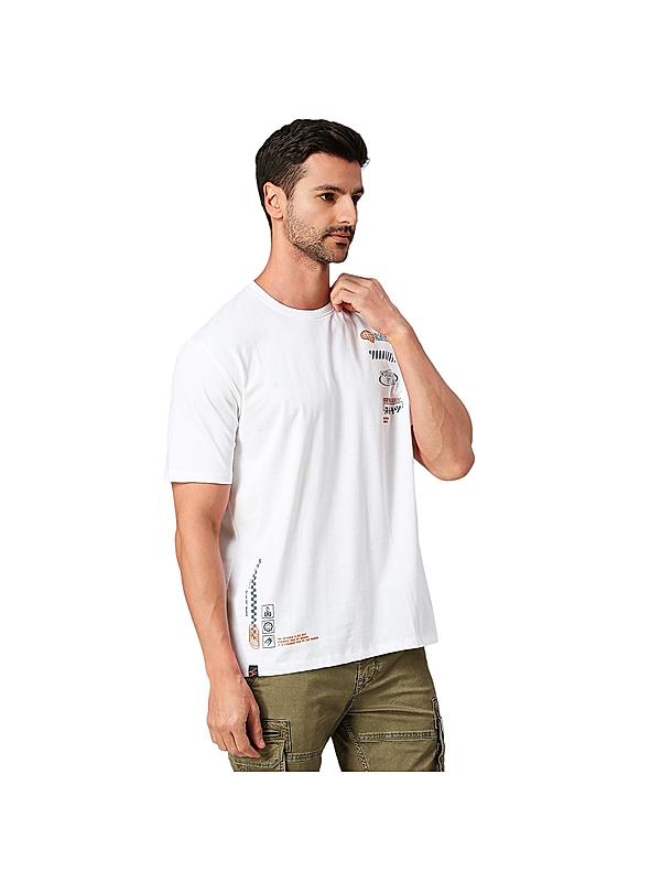 KILLER Men White Printed T-Shirts