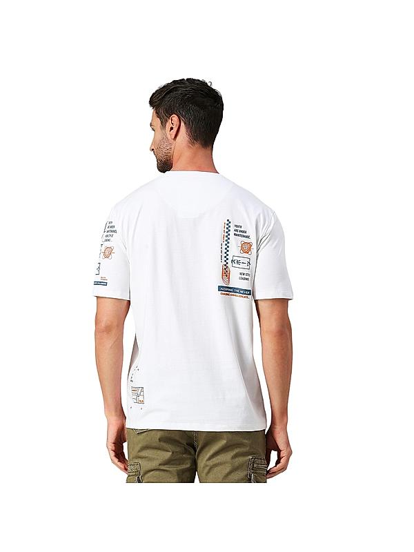 KILLER Men White Printed T-Shirts