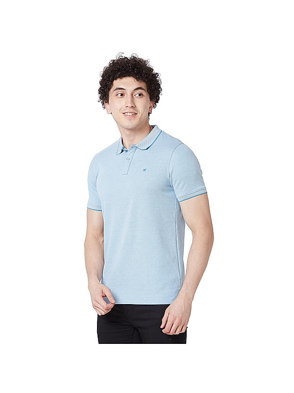 KILLER Men Blue Solid T-Shirts