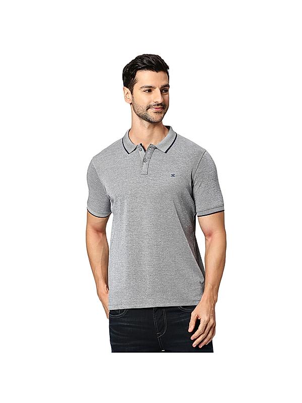 KILLER Men Grey Solid T-Shirts