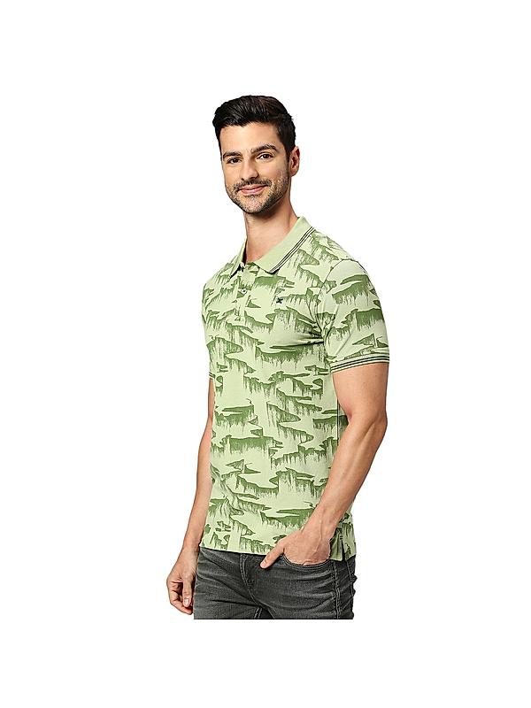 KILLER Men Light Green Printed T-Shirts