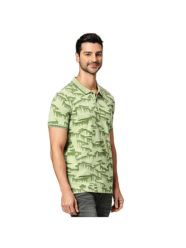 KILLER Men Light Green Printed T-Shirts