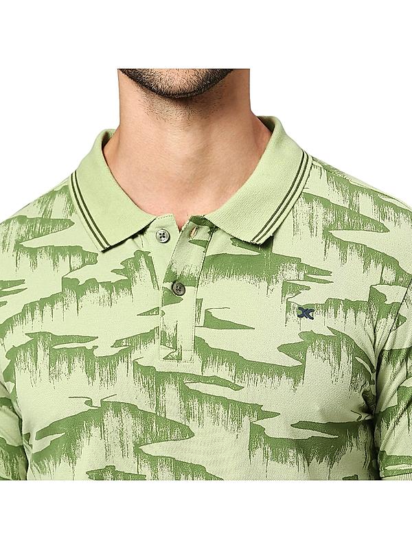 KILLER Men Light Green Printed T-Shirts