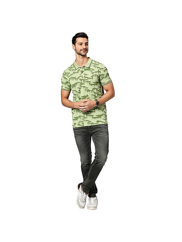 KILLER Men Light Green Printed T-Shirts