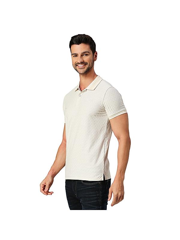 KILLER Men Cream Solid T-Shirts