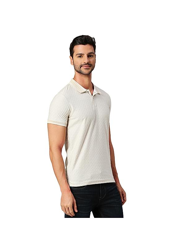 KILLER Men Cream Solid T-Shirts