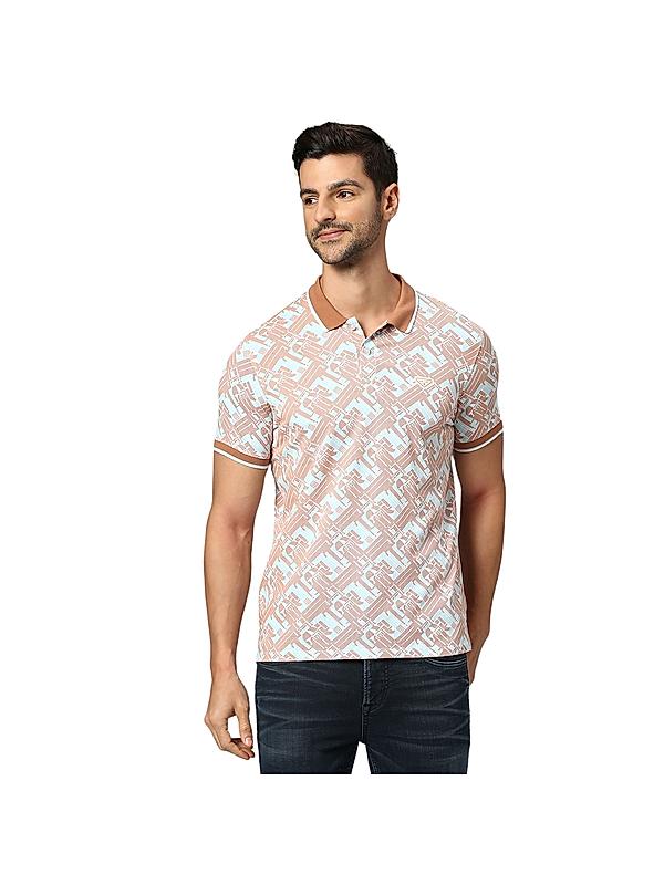 KILLER Men Peach Printed T-Shirts