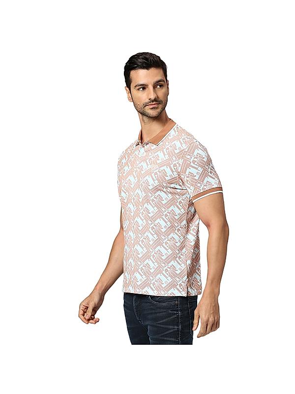 KILLER Men Peach Printed T-Shirts