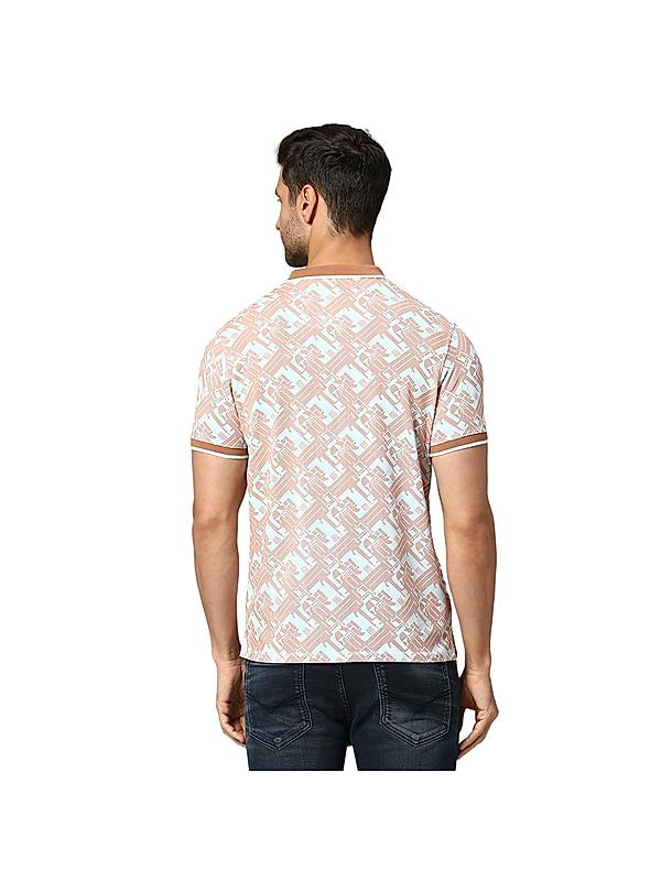 KILLER Men Peach Printed T-Shirts