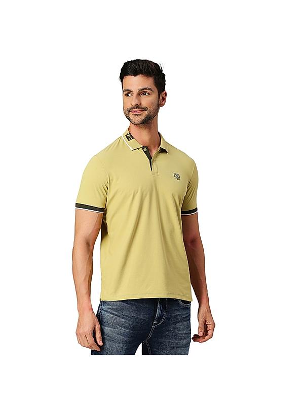 KILLER Men Light Green Solid T-Shirts