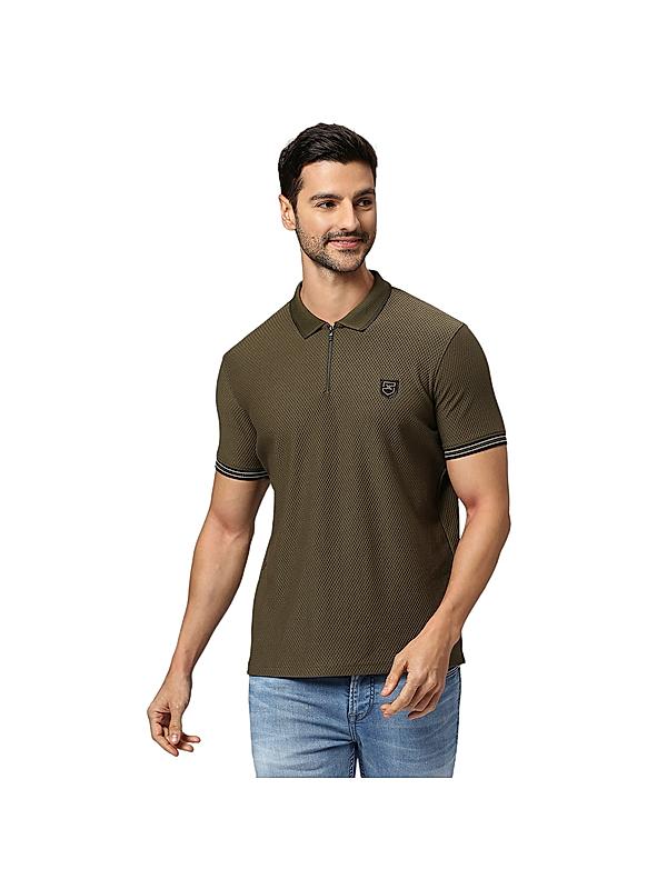 KILLER Men Dark Green Solid T-Shirts