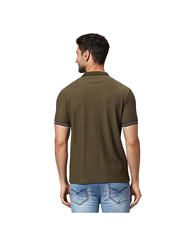 KILLER Men Dark Green Solid T-Shirts