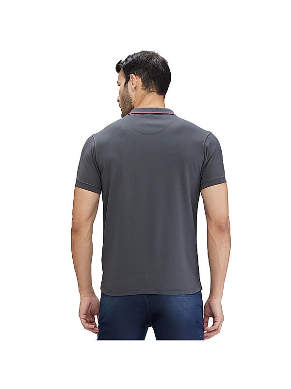 KILLER Men Grey Solid T-Shirts