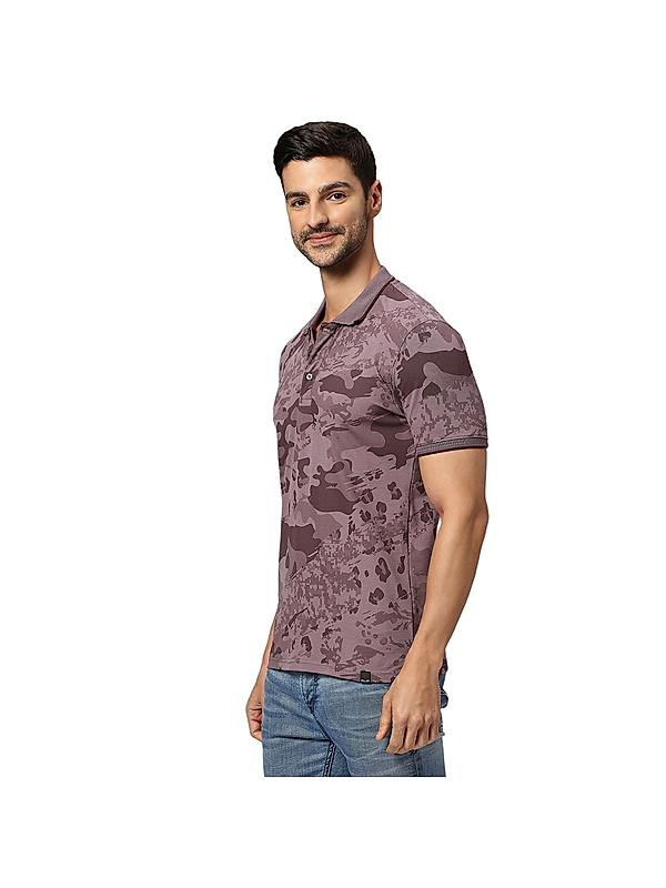 KILLER Men Purple Printed T-Shirts