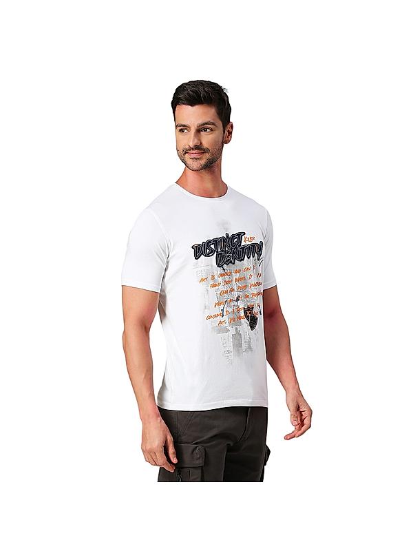 KILLER Men White Printed T-Shirts