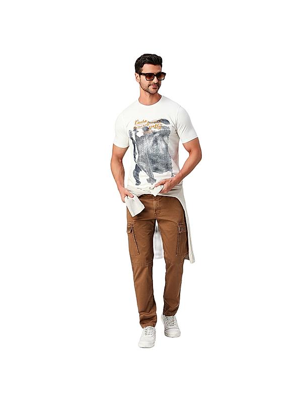 KILLER Men White Printed T-Shirts