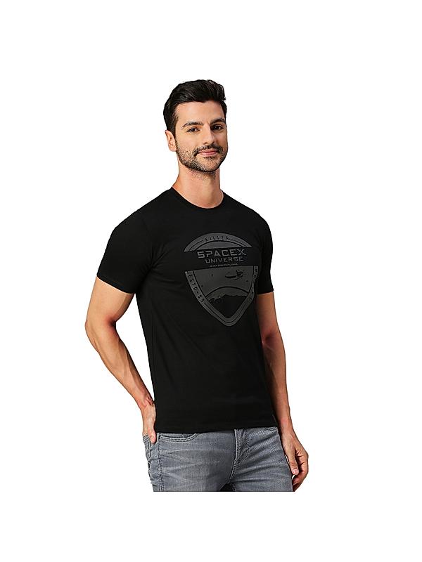 KILLER Men Black Printed T-Shirts