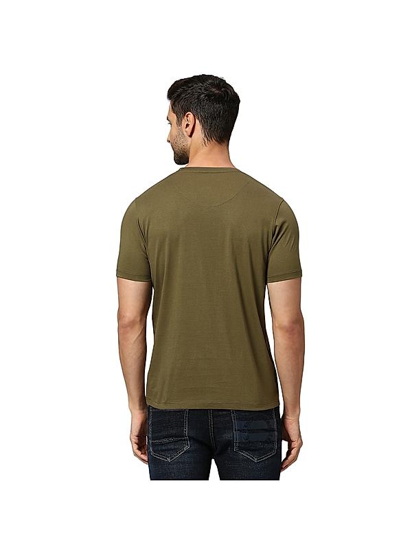 KILLER Men Dark Green Printed T-Shirts