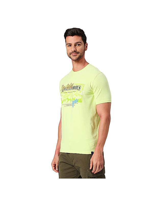 KILLER Men Green Printed T-Shirts