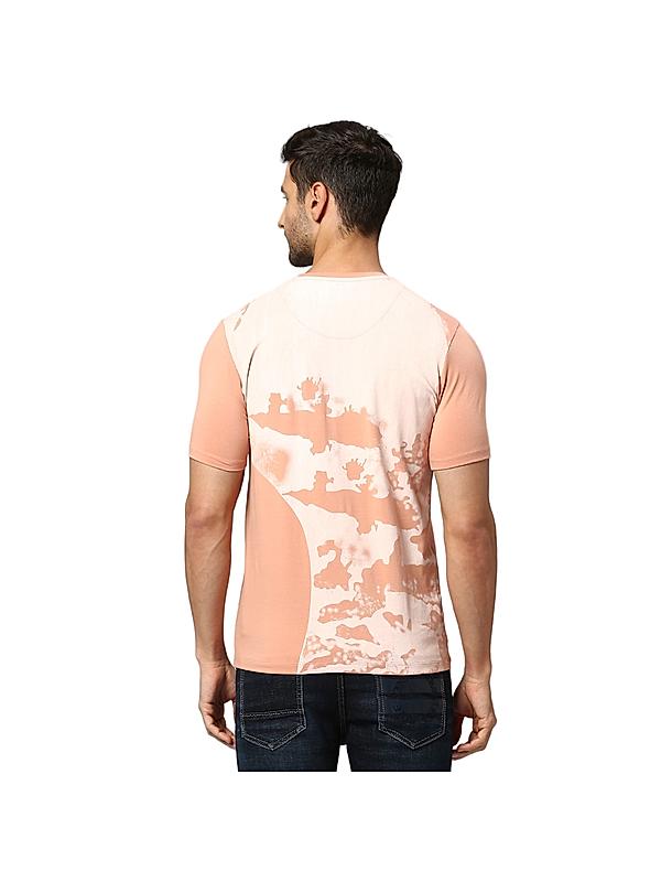 KILLER Men Peach Printed T-Shirts