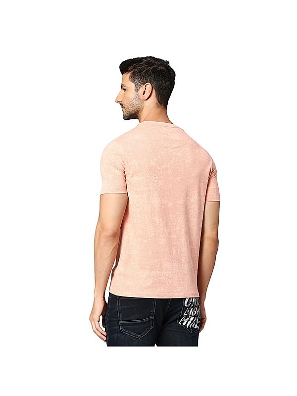 KILLER Men Peach Printed T-Shirts