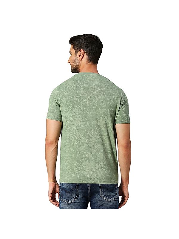 KILLER Men Light Green Printed T-Shirts