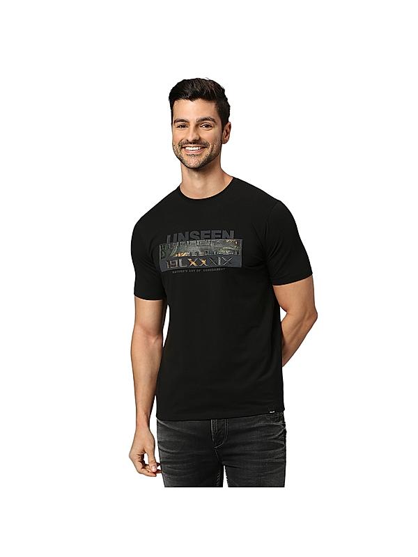 KILLER Men Black Printed T-Shirts