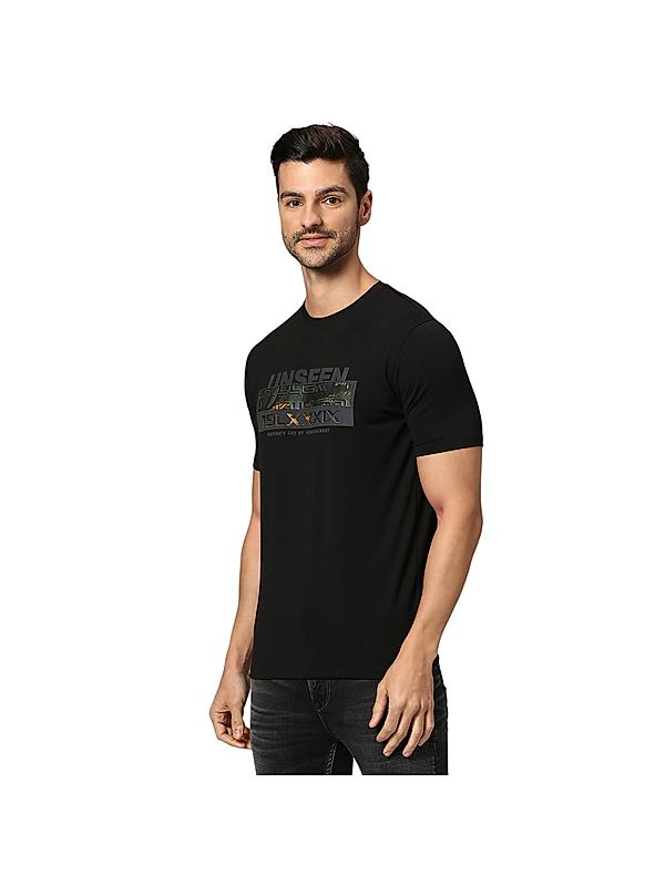 KILLER Men Black Printed T-Shirts