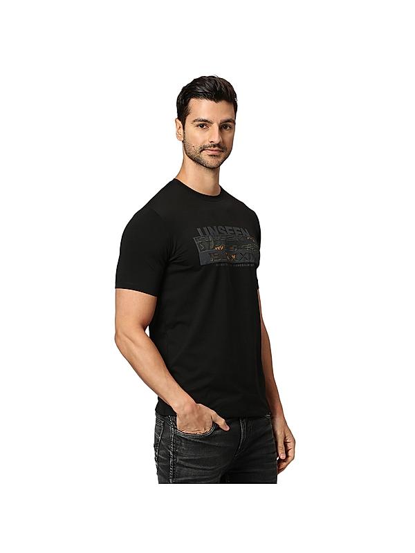 KILLER Men Black Printed T-Shirts