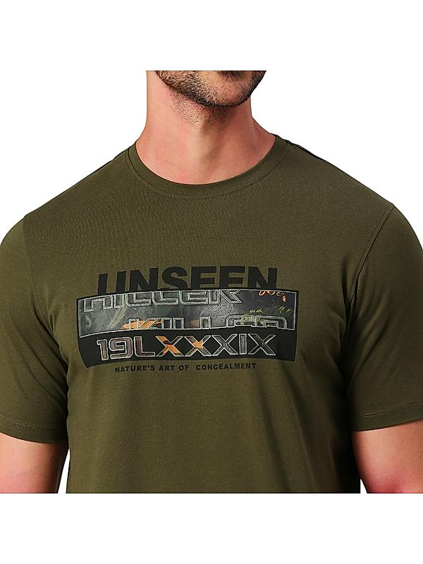 KILLER Men Dark Green Printed T-Shirts