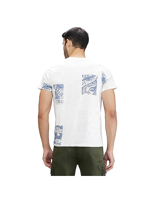 KILLER Men White Printed T-Shirts