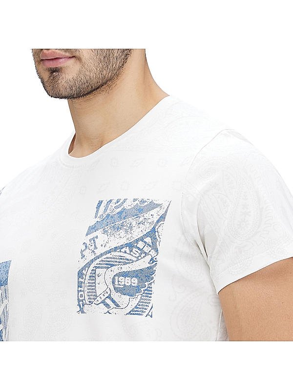 KILLER Men White Printed T-Shirts