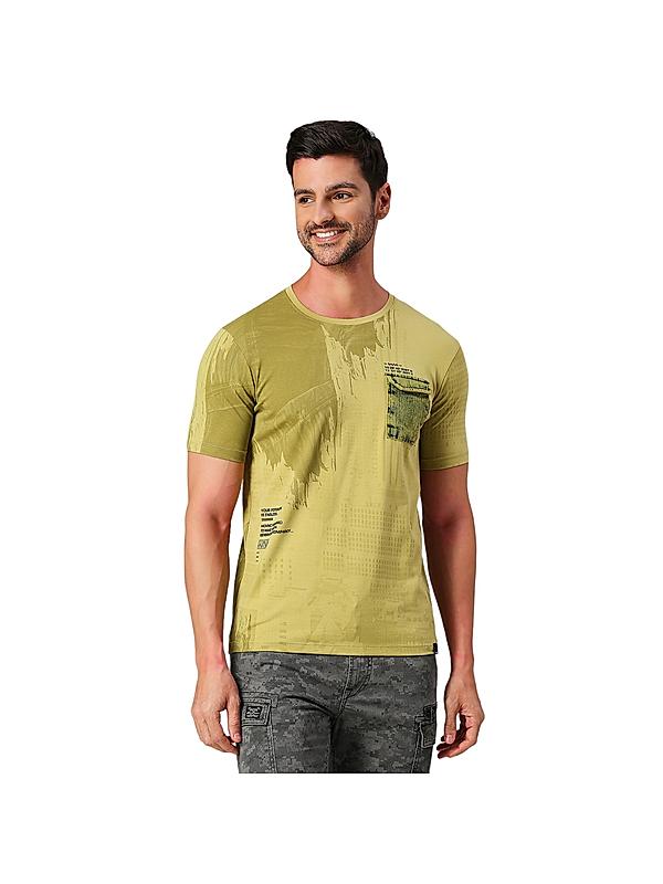 KILLER Men Green Printed T-Shirts