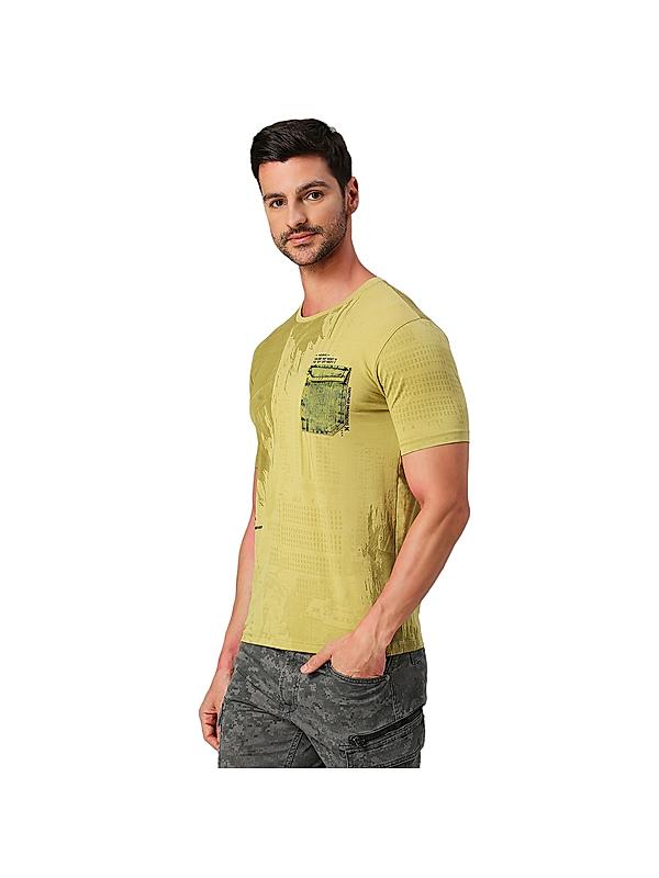 KILLER Men Green Printed T-Shirts