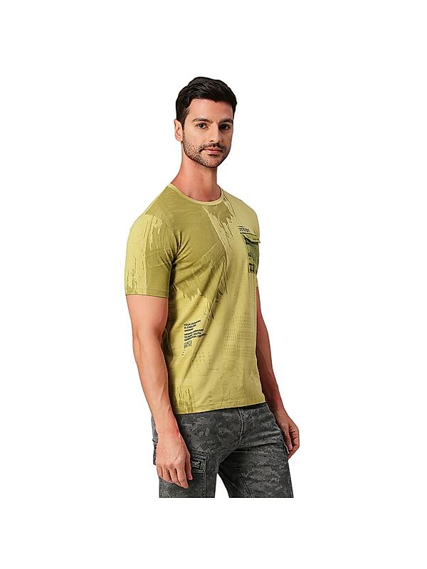 KILLER Men Green Printed T-Shirts