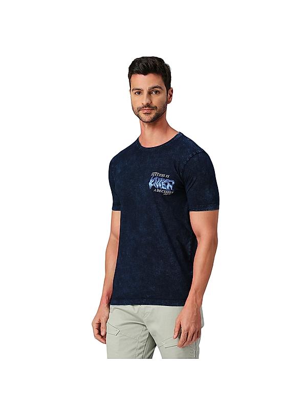 KILLER Men Blue Printed T-Shirts