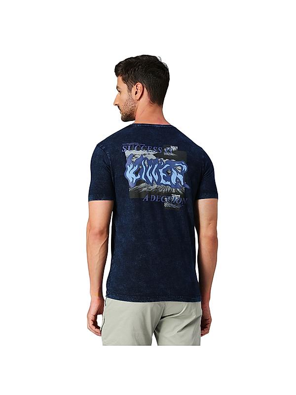 KILLER Men Blue Printed T-Shirts