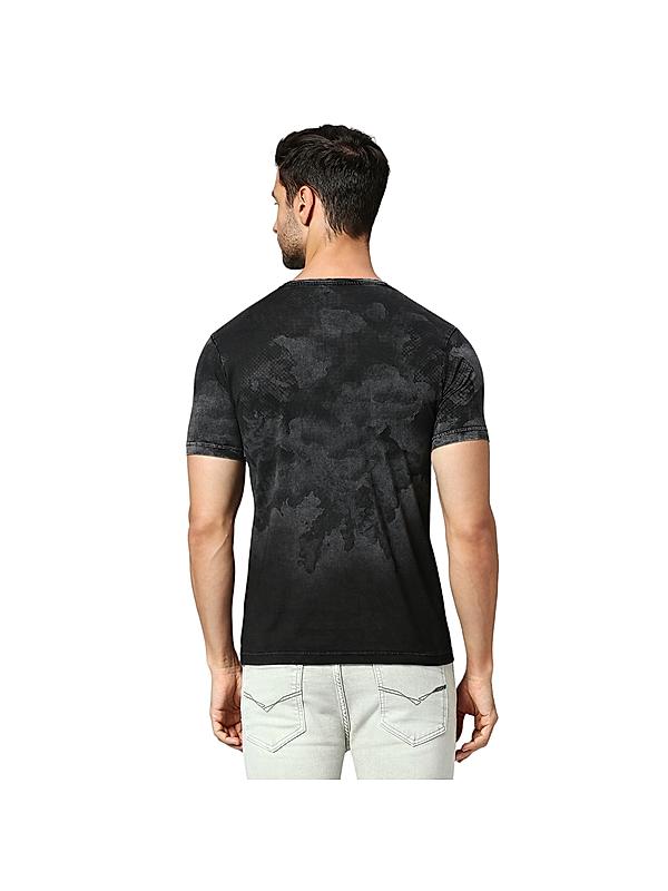 KILLER Men Black Printed T-Shirts