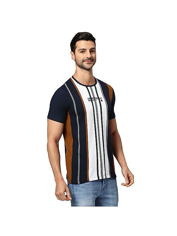 KILLER Men Navy Stripes T-Shirts