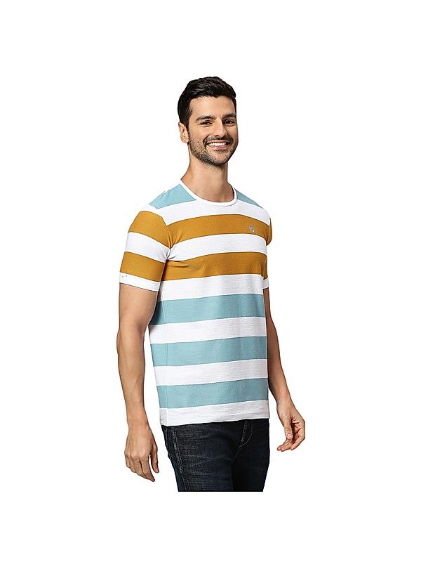 KILLER Men Yellow Stripes T-Shirts