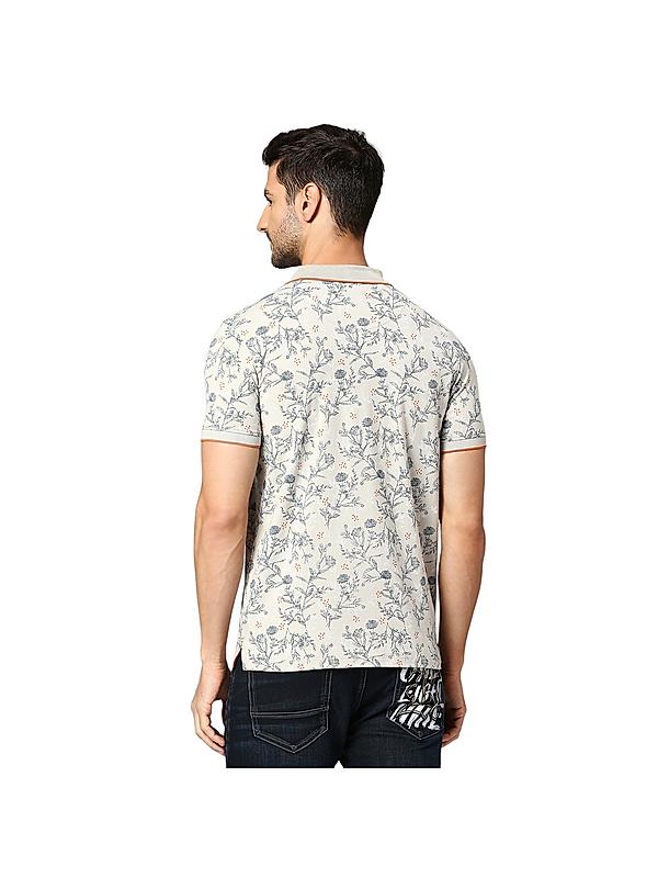 KILLER Men Beige Printed T-Shirts