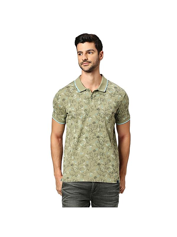 KILLER Men Light Green Printed T-Shirts