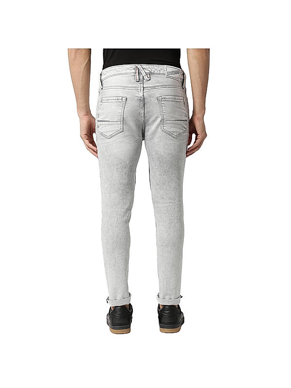 Killer Slim Fit Grey Solid Jeans