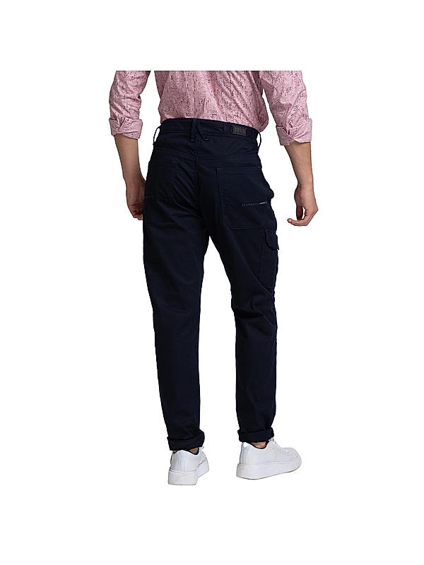 Killer Cargo Fit Navy Solid Cargo Jeans