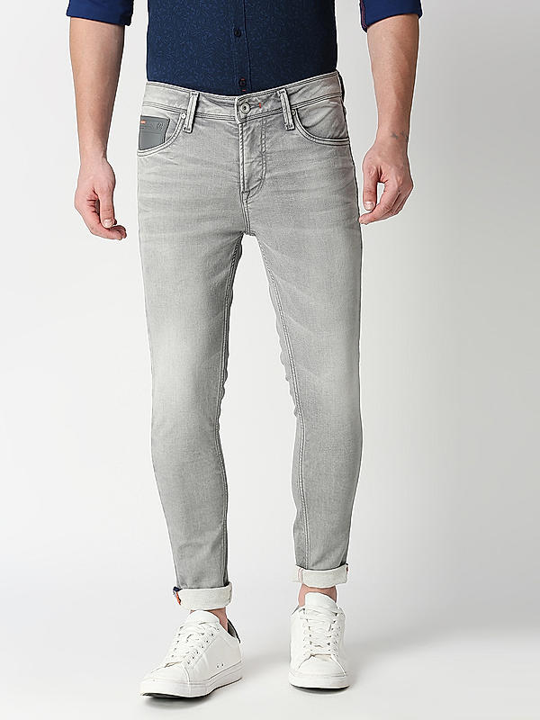 Killer Men's Grey Cotton Blend Jeans