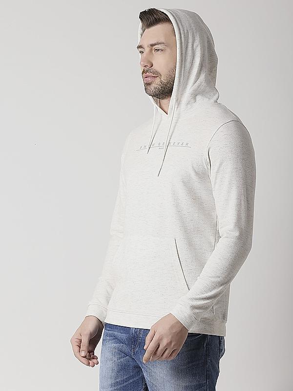 Killer White Slim Fit Hooded Neck Printed T-Shirts