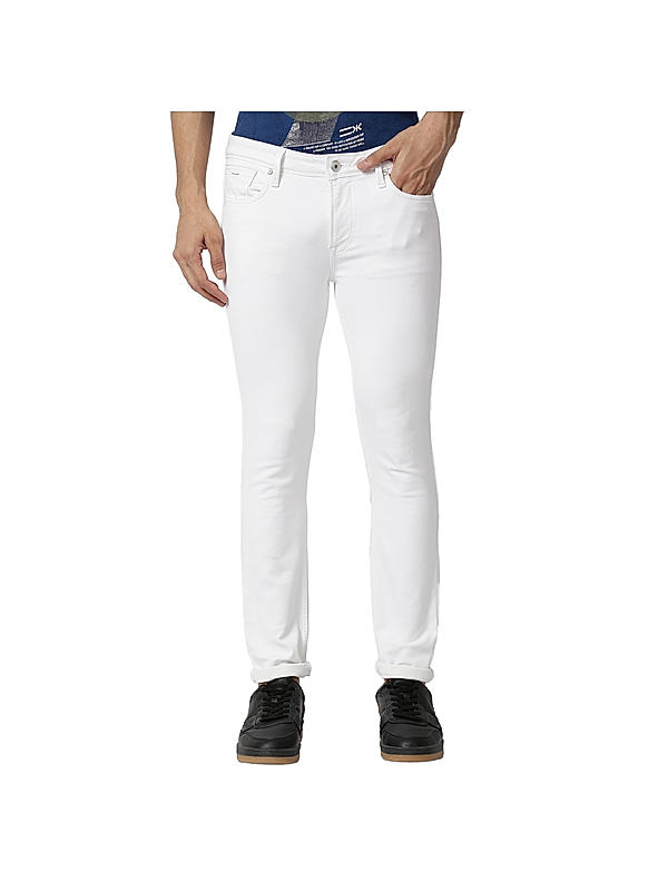 Killer White Solid Skiny Fit Jeans