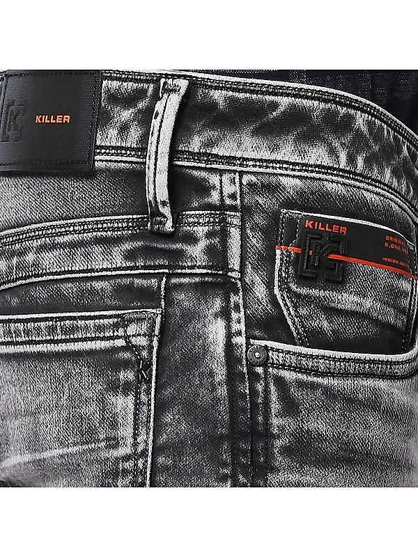 Killer Black Solid Slim Fit Jeans