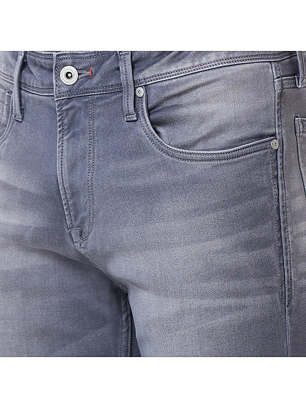 Killer Grey Solid Slim Fit Jeans For Men