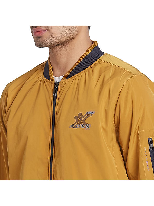 Killer Solid Yellow Reversible Winter Jacket For Men